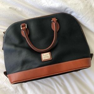 D&B Pebble Collection Zip Zip Dome Satchel